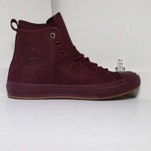 burgundy converse boots